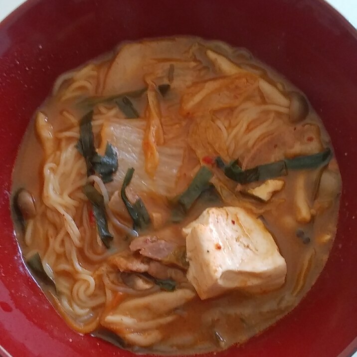 キムチ鍋ラーメン♪